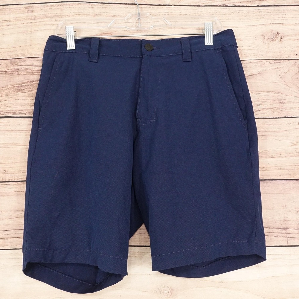 Banana Republic Shorts Mens 32 Blue Chino Stretch 9 Inseam Casual Summer